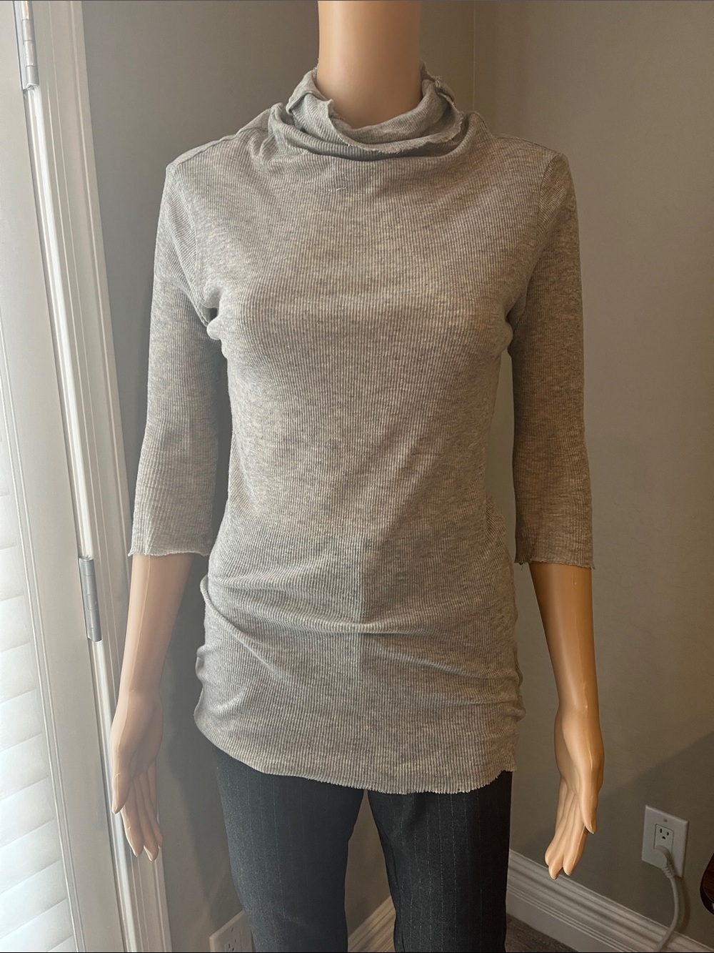 James Perse Gray Turtle Neck Top 2